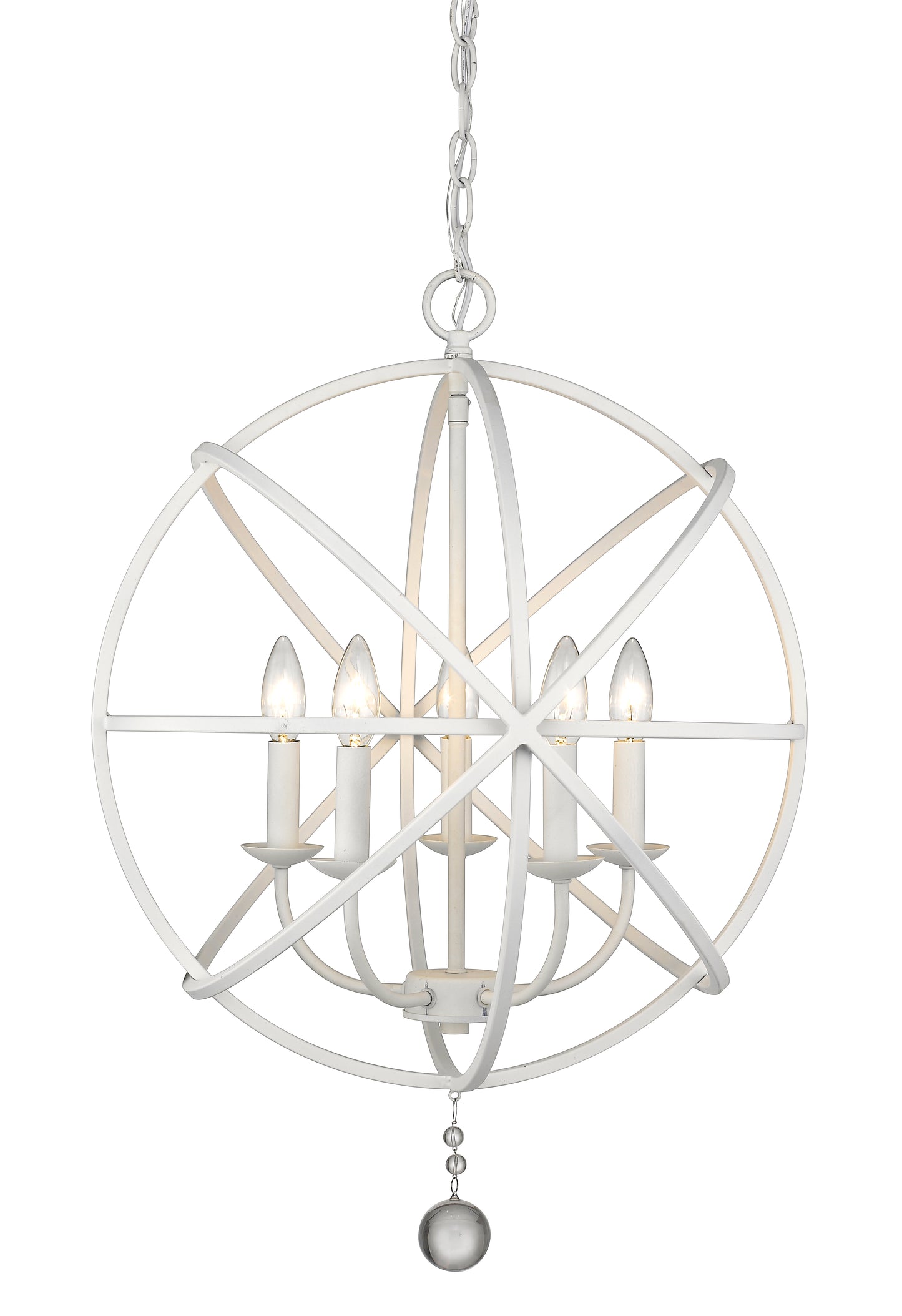 Tull 5 Light Chandelier Matte White