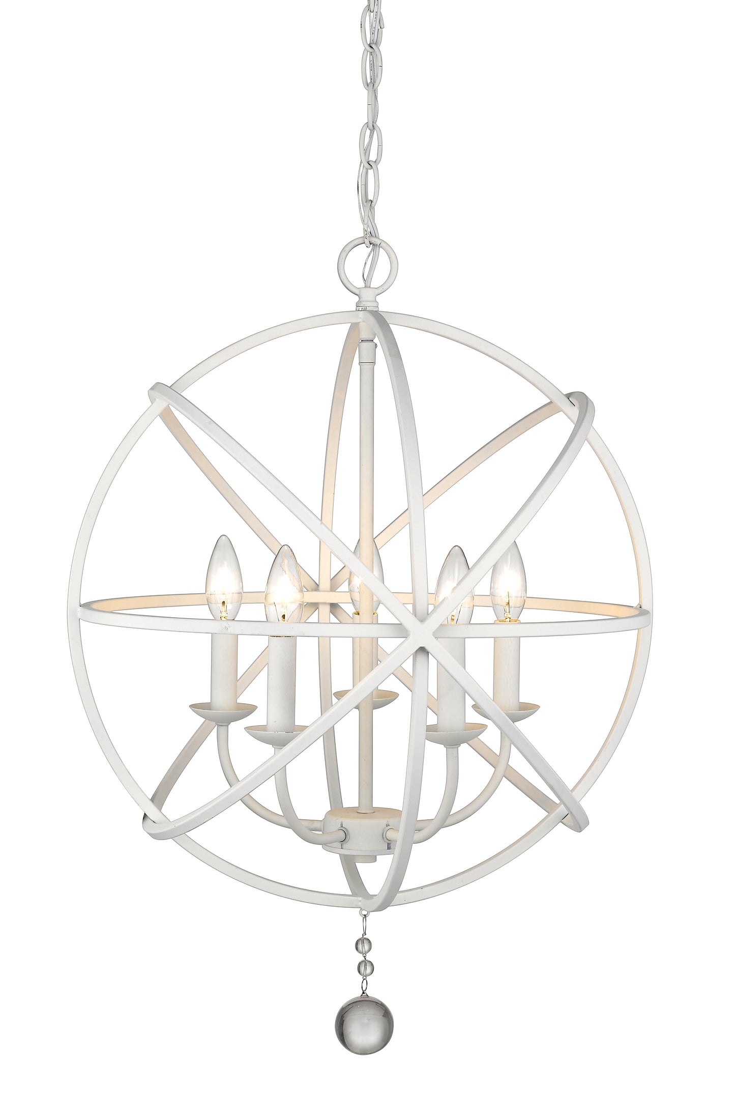 Tull 5 Light Chandelier Matte White