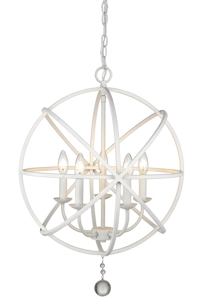 Tull 5 Light Chandelier Matte White