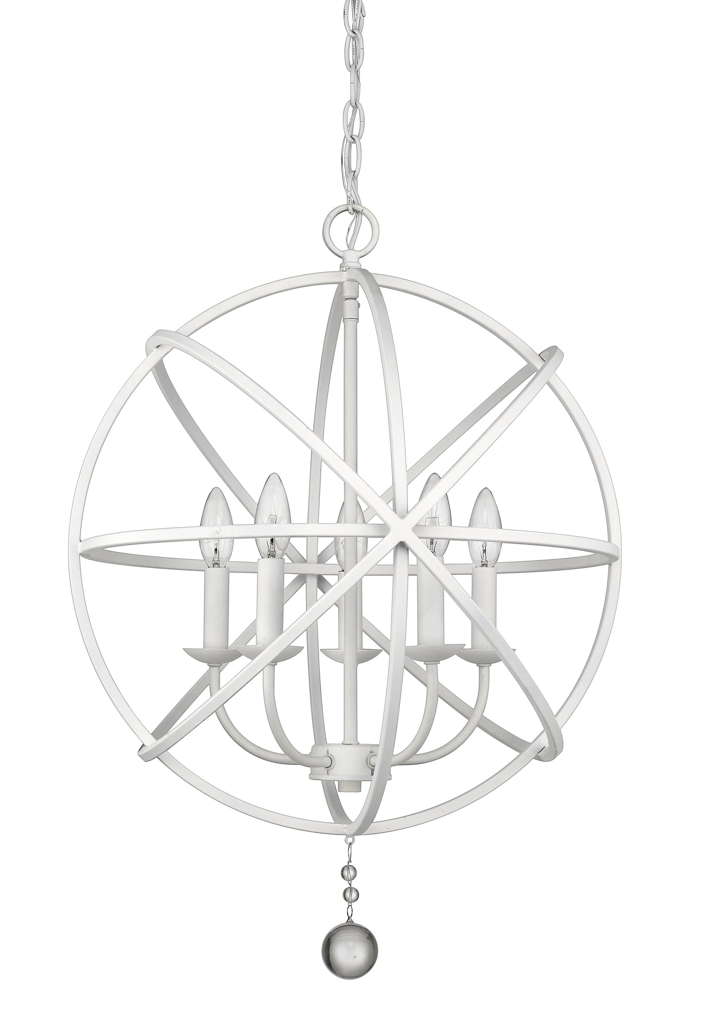 Tull 5 Light Chandelier Matte White