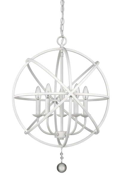 Tull 5 Light Chandelier Matte White