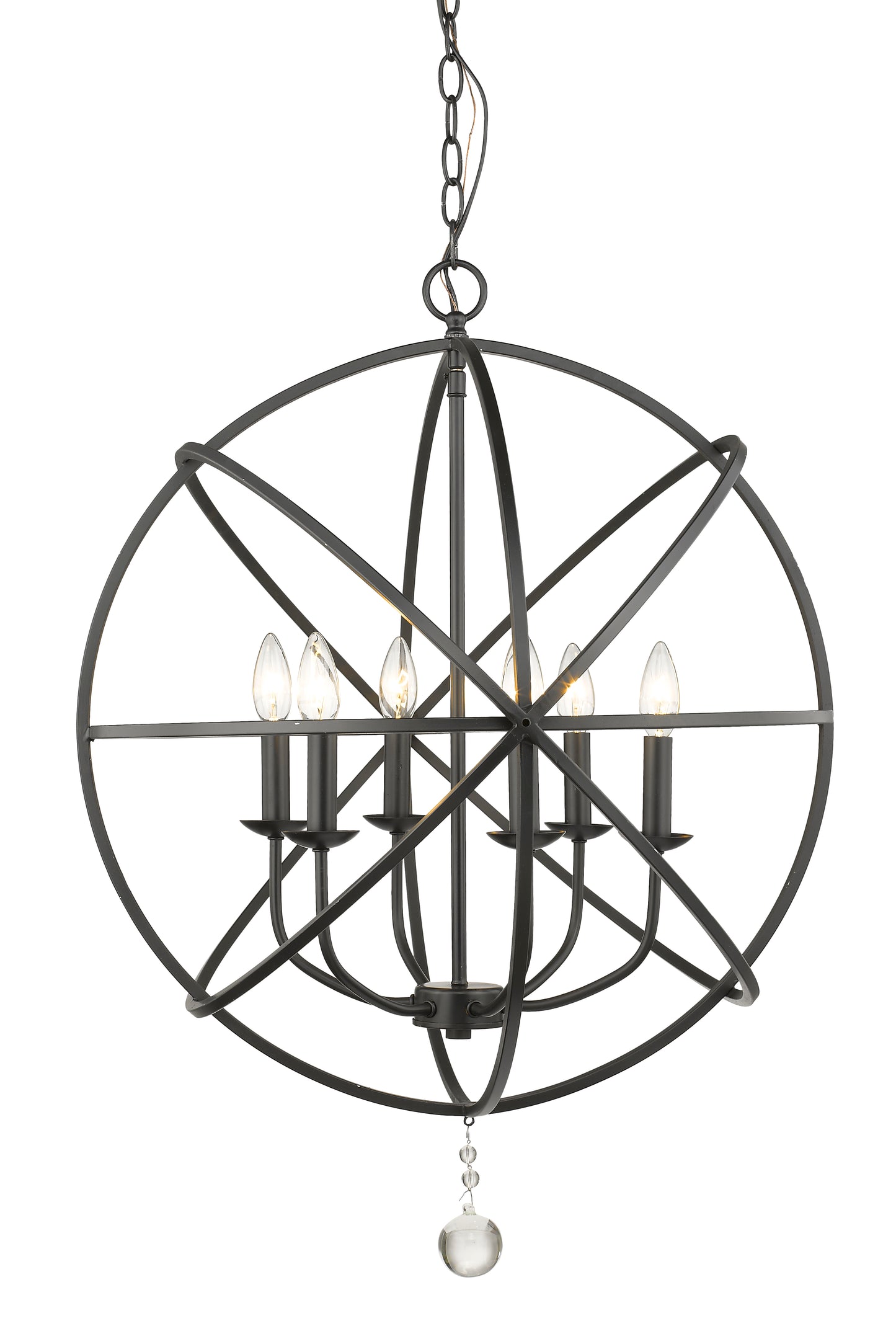 Tull 6 Light Chandelier Matte Black