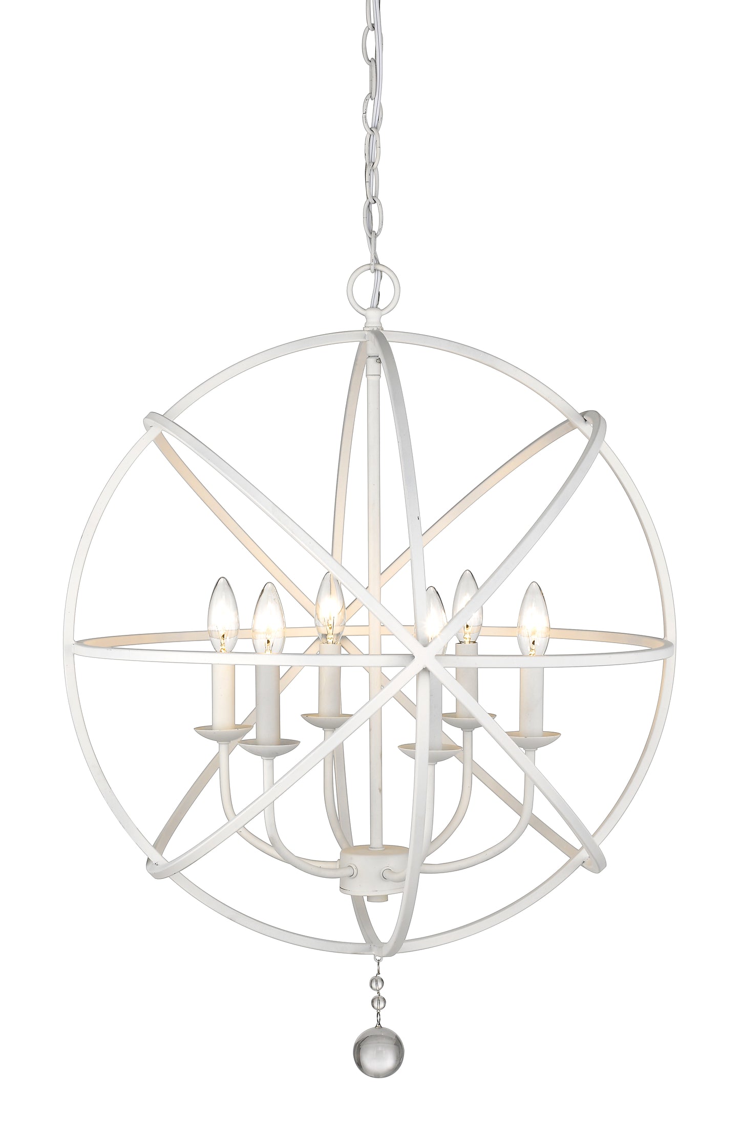 Tull 6 Light Chandelier Matte White