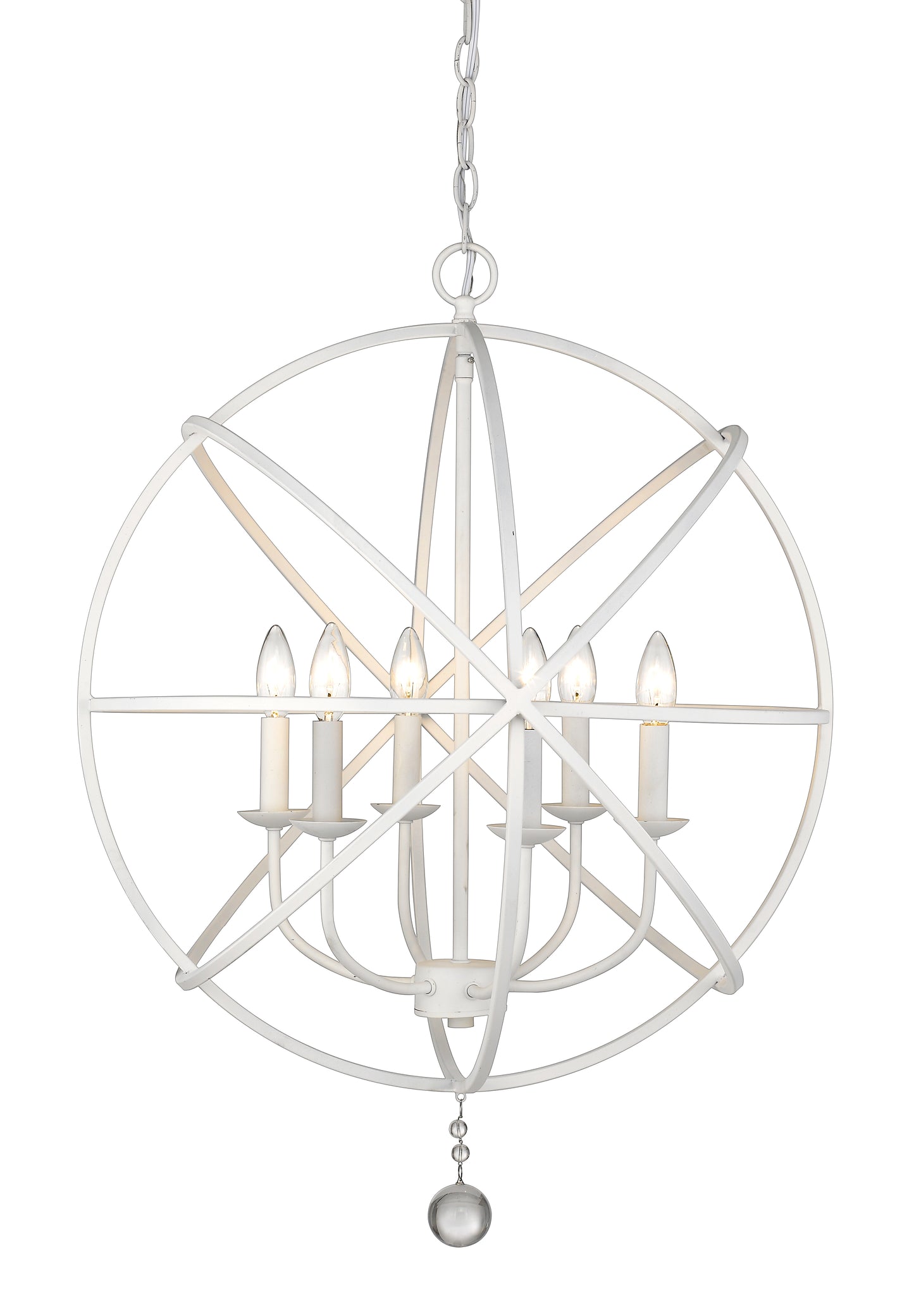 Tull 6 Light Chandelier Matte White