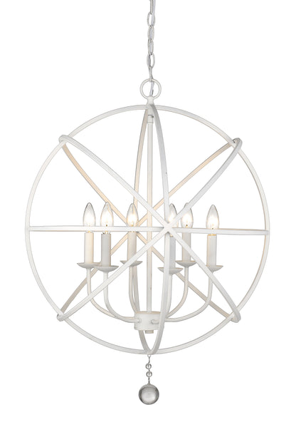 Tull 6 Light Chandelier Matte White