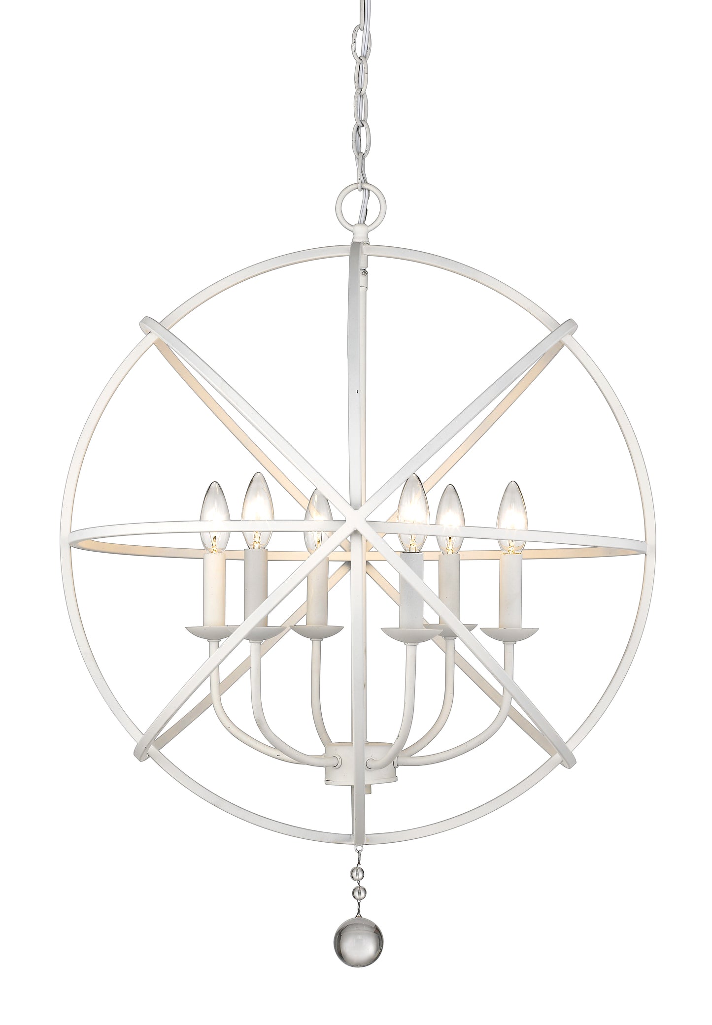 Tull 6 Light Chandelier Matte White