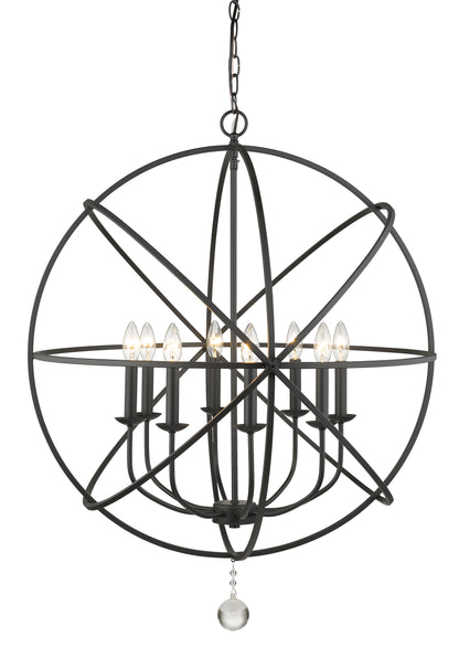Tull 8 Light Chandelier Matte Black