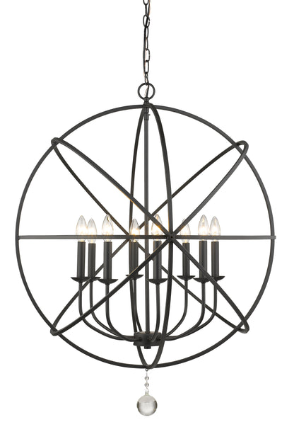 Tull 8 Light Chandelier Matte Black