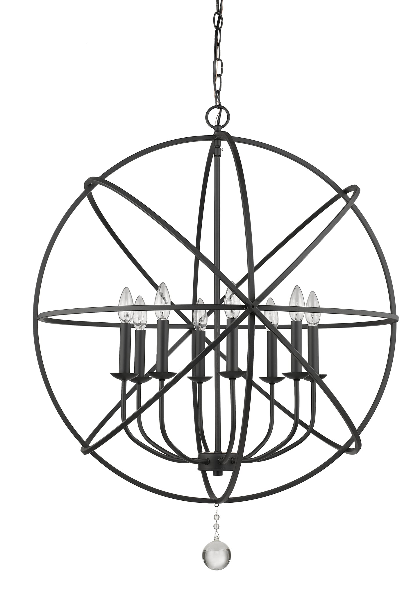 Tull 8 Light Chandelier Matte Black