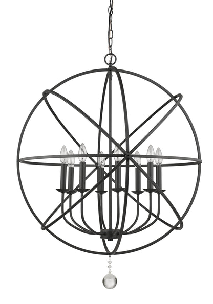 Tull 8 Light Chandelier Matte Black