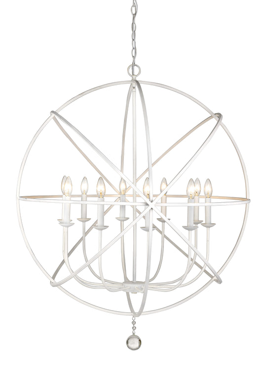 Tull 10 Light Chandelier Matte White