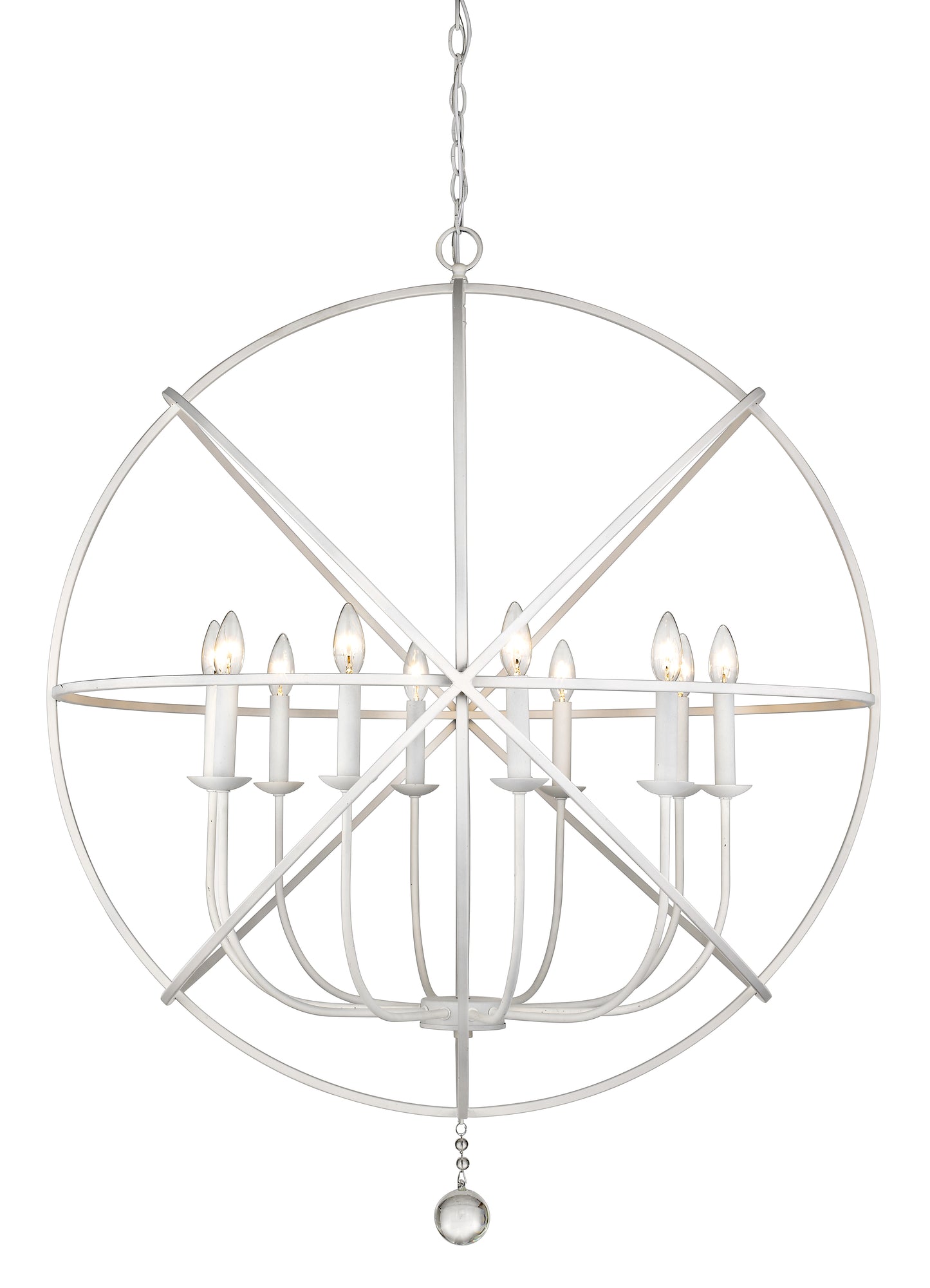Tull 10 Light Chandelier Matte White