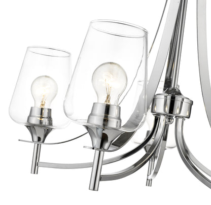 Joliet 5 Light Chandelier Chrome