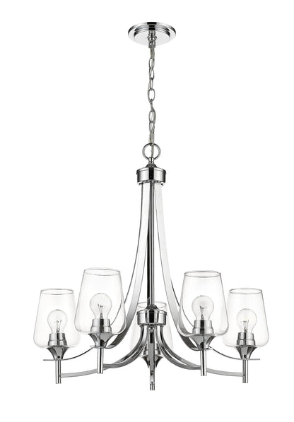 Joliet 5 Light Chandelier Chrome