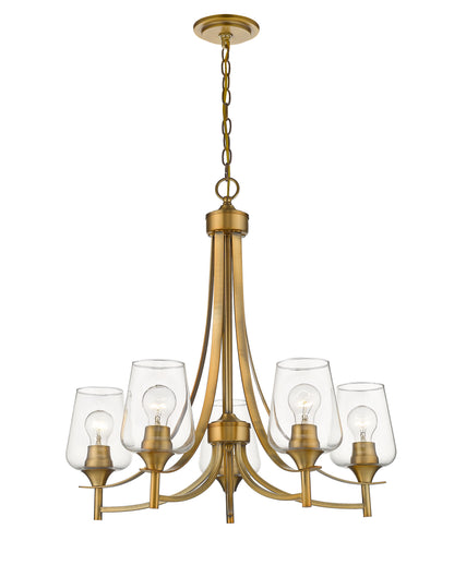 Joliet 5 Light Chandelier Olde Brass
