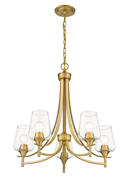 Joliet 5 Light Chandelier Olde Brass