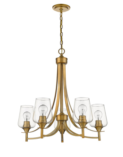 Joliet 5 Light Chandelier Olde Brass