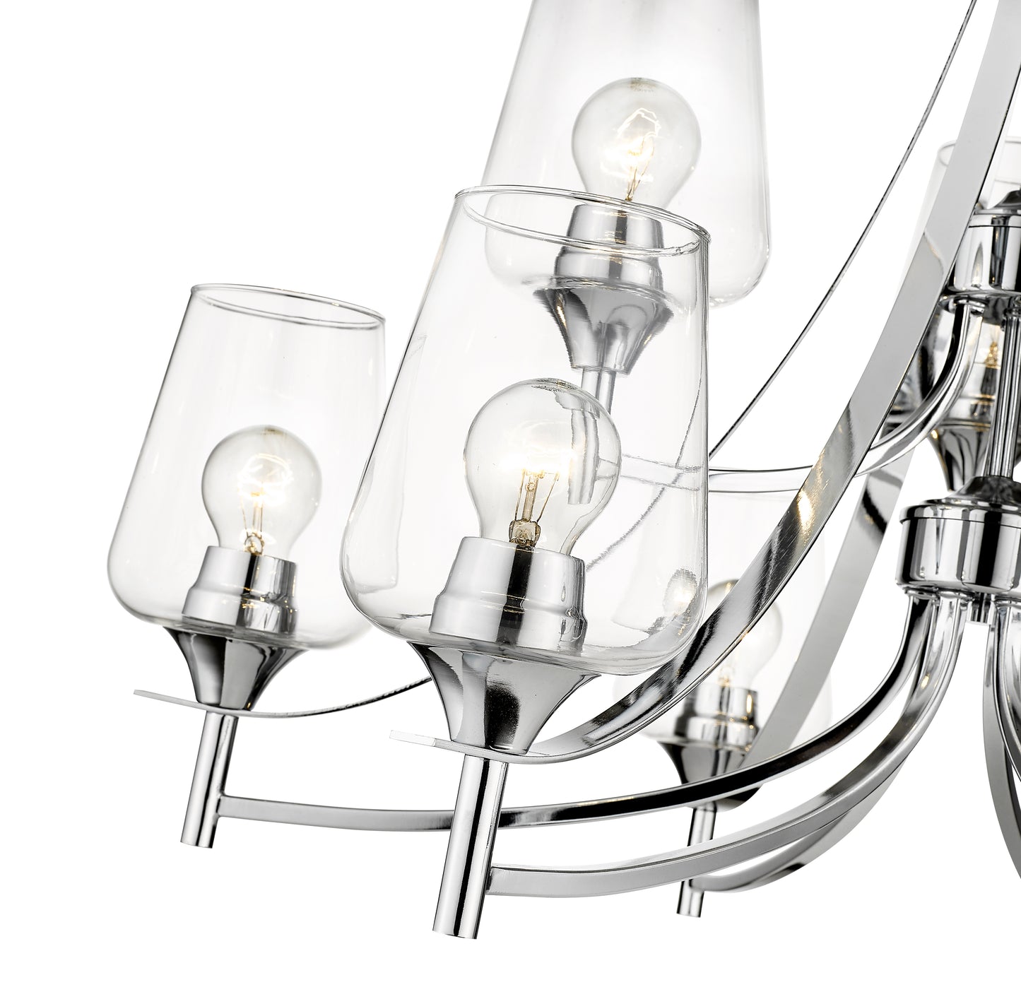 Joliet 9 Light Chandelier Chrome