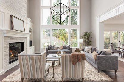 Vertical 7 Light Chandelier Bronze + Olde Brass