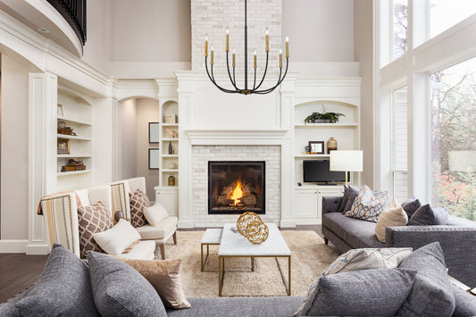 Haylie 8 Light Chandelier Matte Black + Olde Brass