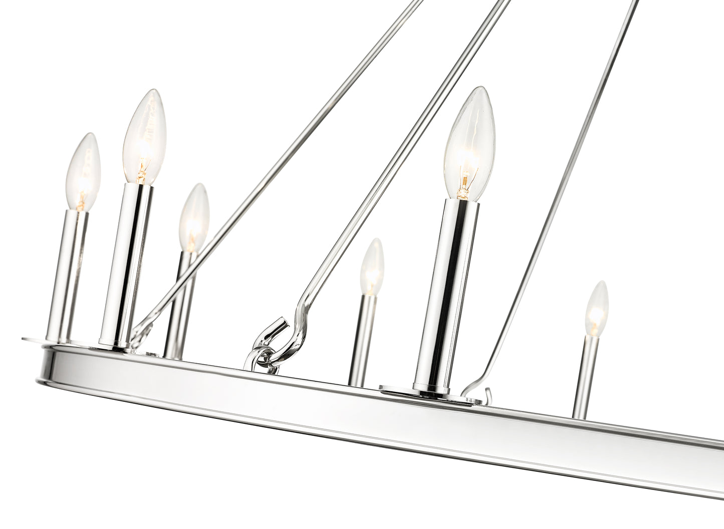 Barclay 12 Light Chandelier Polished Nickel