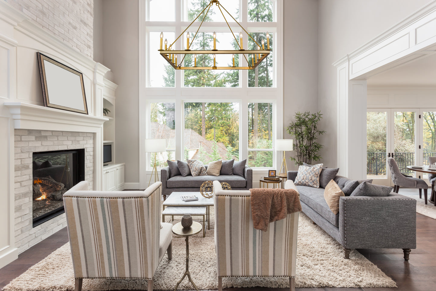 Barclay 16 Light Chandelier Olde Brass
