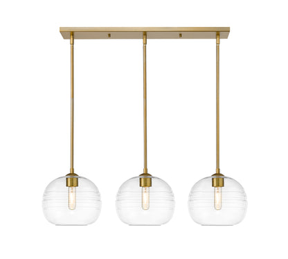 Harmony 3 Light Linear Chandelier Olde Brass