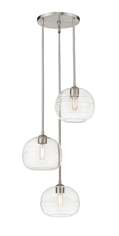 Harmony 3 Light Chandelier Brushed Nickel