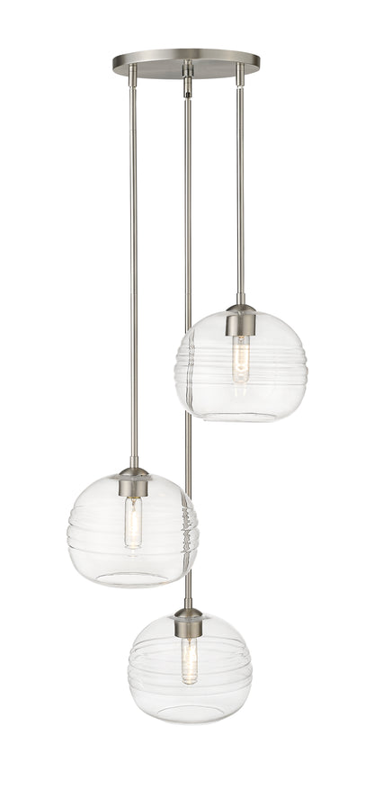 Harmony 3 Light Chandelier Brushed Nickel