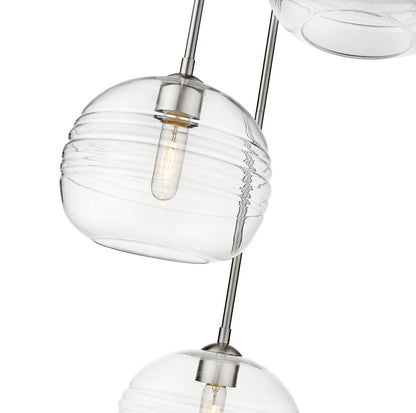 Harmony 3 Light Chandelier Brushed Nickel