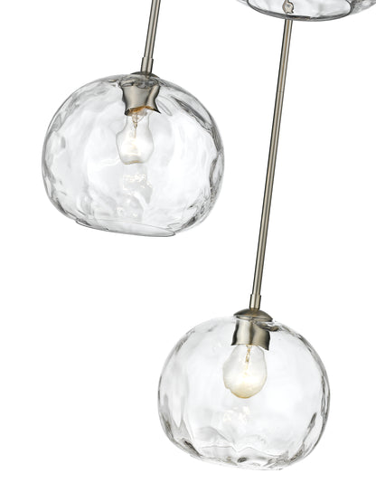 Chloe 3 Light Chandelier Brushed Nickel