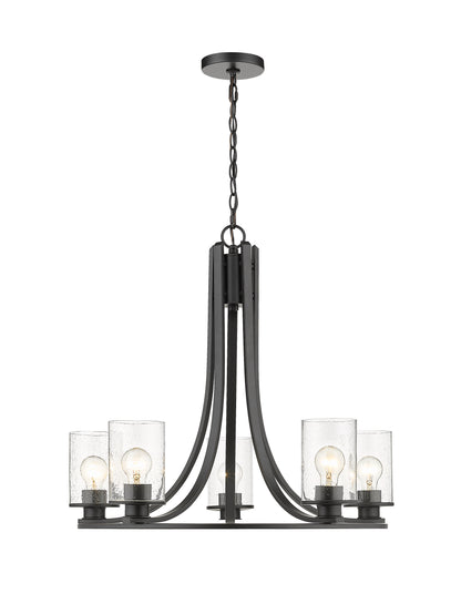 Beckett 5 Light Chandelier Matte Black