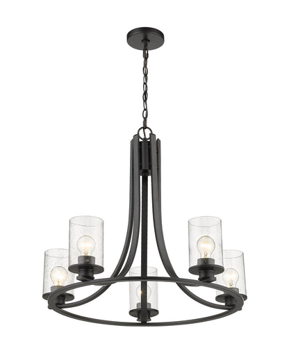 Beckett 5 Light Chandelier Matte Black