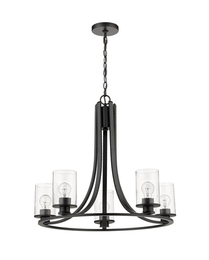 Beckett 5 Light Chandelier Matte Black