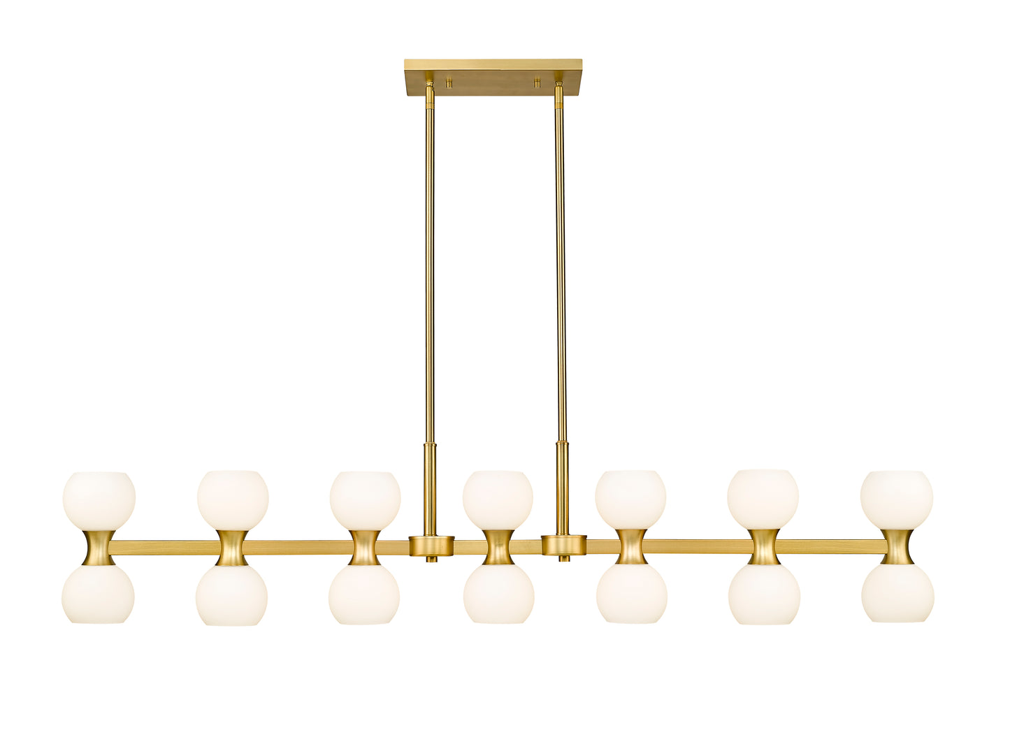 Artemis 14 Light Linear Chandelier Modern Gold