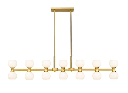 Artemis 14 Light Linear Chandelier Modern Gold