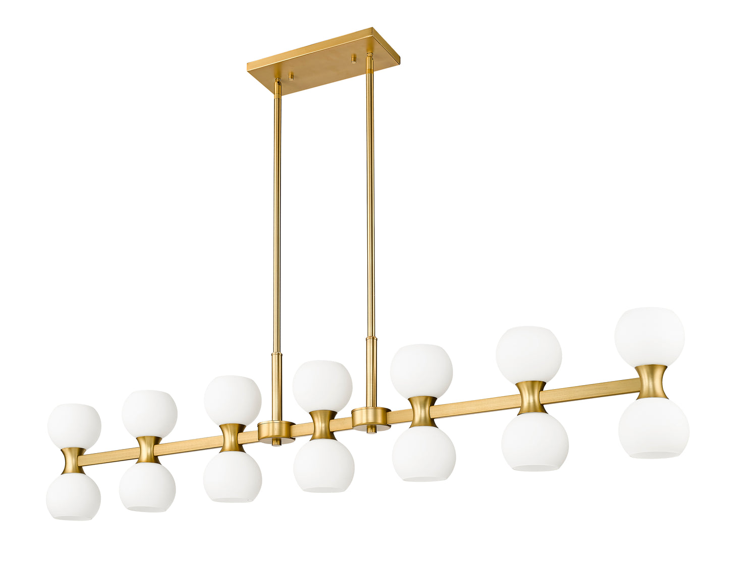 Artemis 14 Light Linear Chandelier Modern Gold