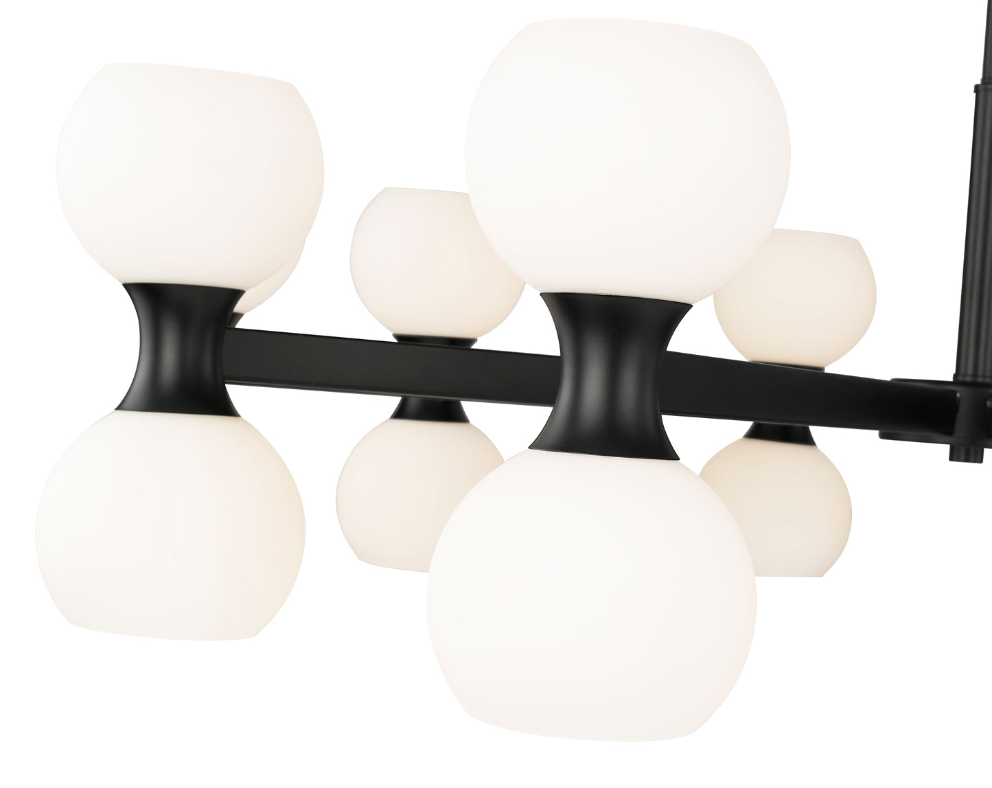 Artemis 20 Light Chandelier Matte Black