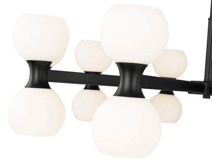Artemis 20 Light Chandelier Matte Black