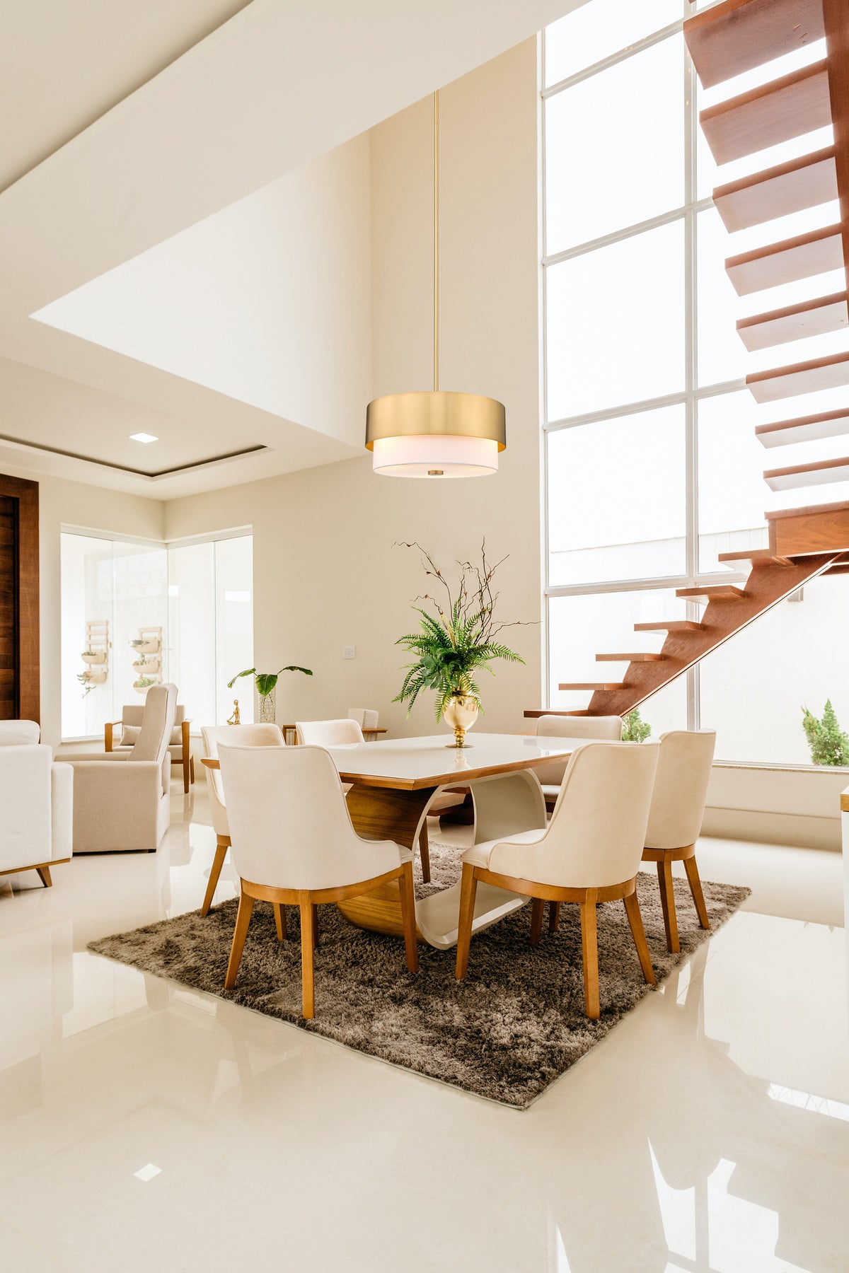 Counterpoint 5 Light Chandelier Modern Gold
