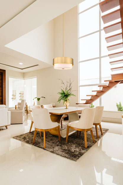 Counterpoint 5 Light Chandelier Modern Gold