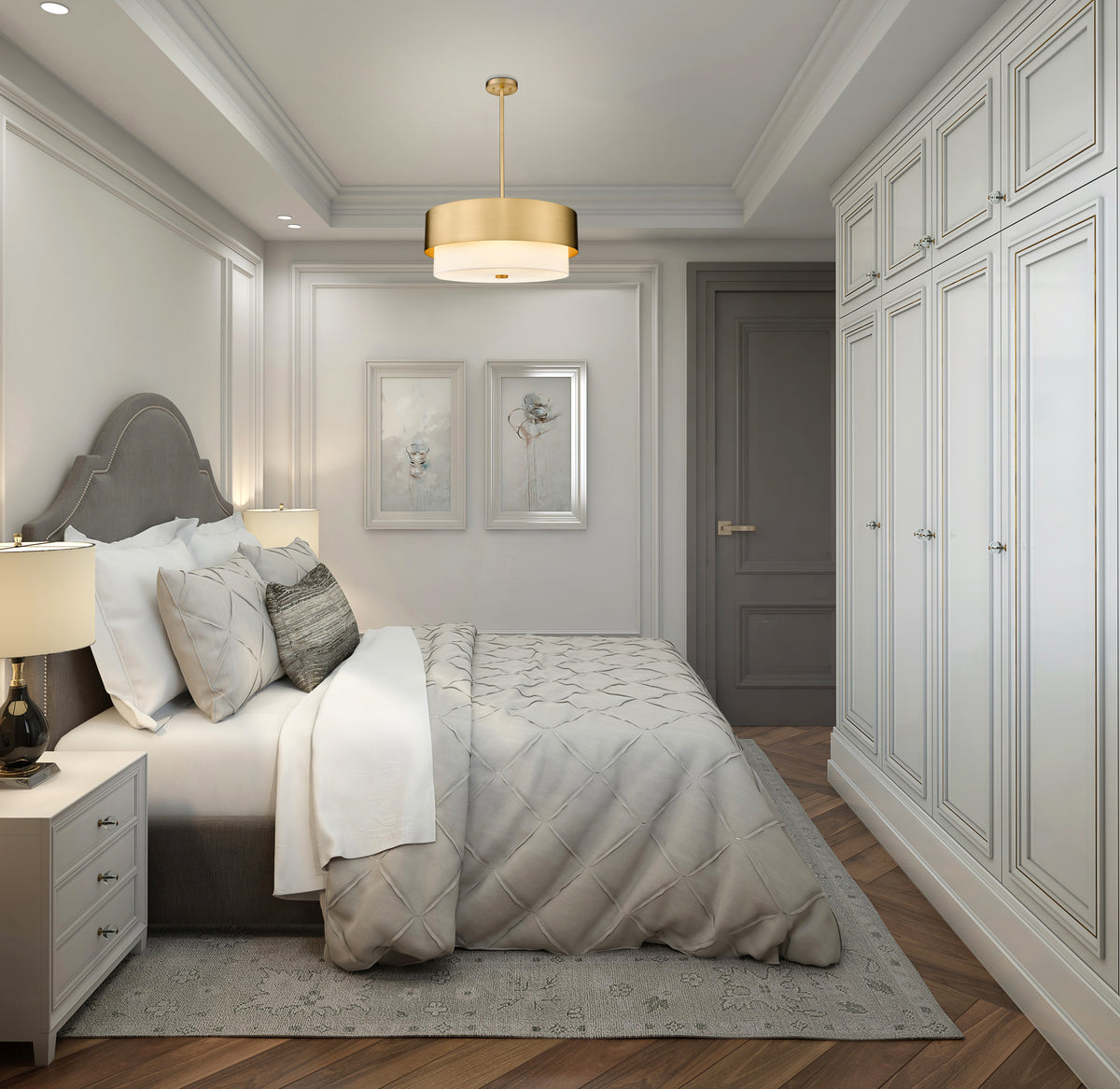 Counterpoint 5 Light Chandelier Modern Gold