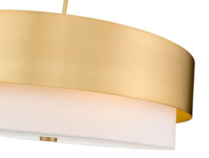 Counterpoint 6 Light Chandelier Modern Gold