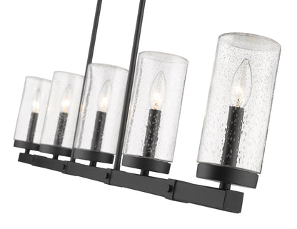 Marlow 5 Light Outdoor Linear Chandelier Matte Black