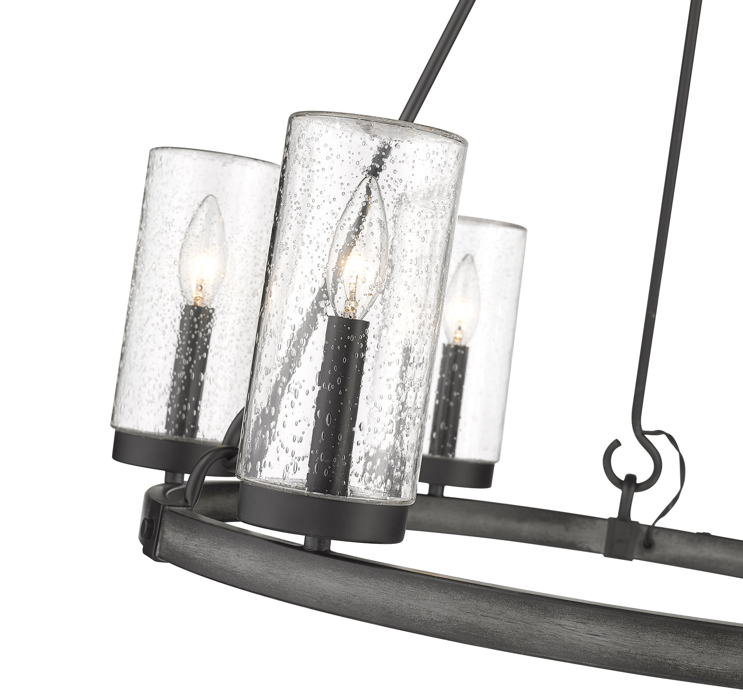 Marlow 6 Light Outdoor Chandelier Ashen Barnboard