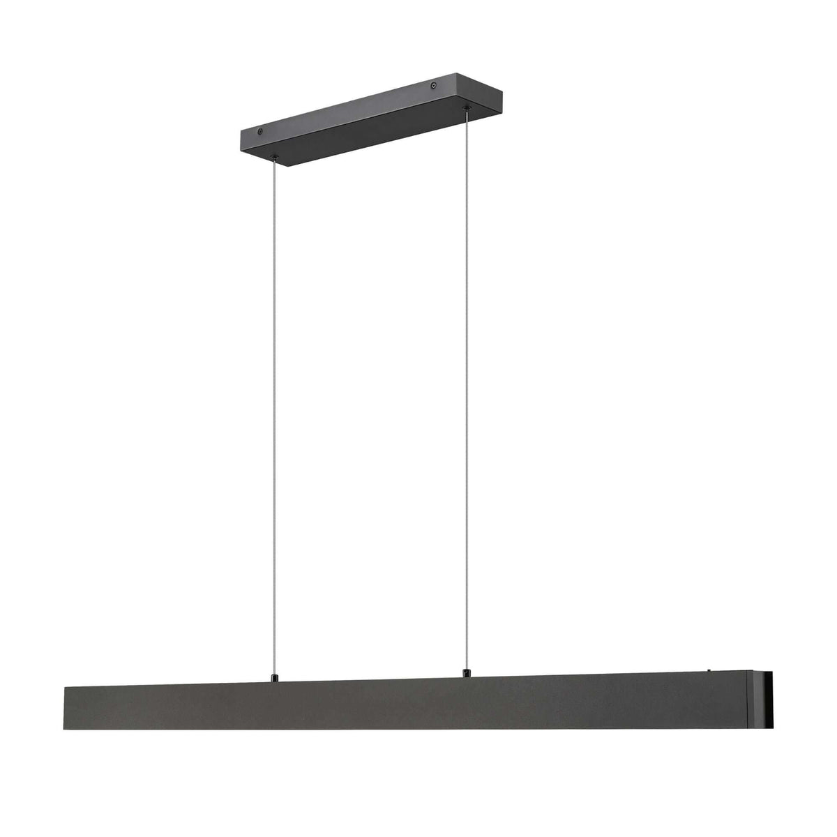 Hudson LED 1 Light Linear Chandelier Matte Black