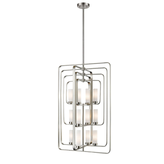 Aideen 12 Light Chandelier Brushed Nickel