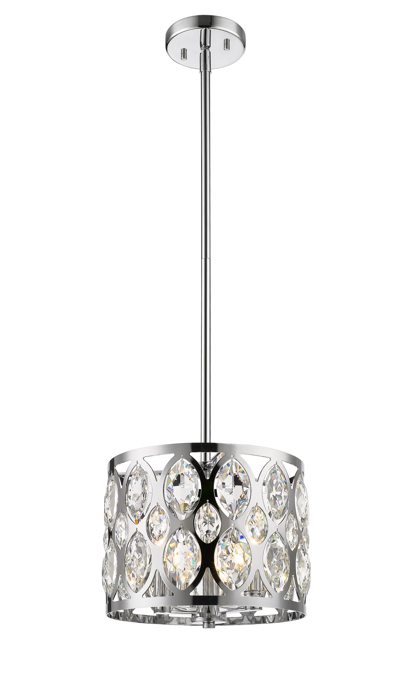 Dealey 3 Light Chandelier Chrome