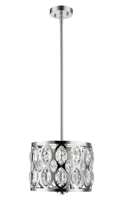 Dealey 3 Light Chandelier Chrome