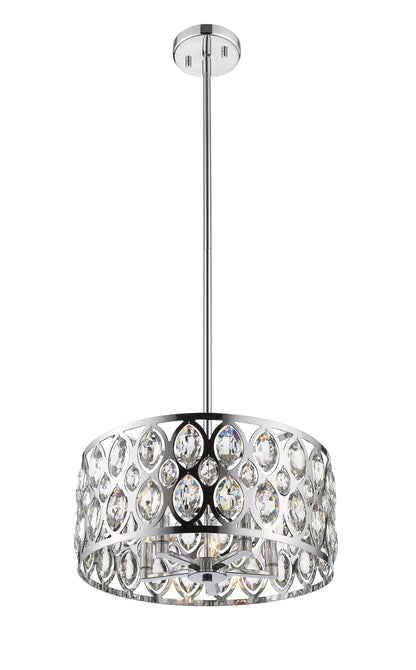 Dealey 5 Light Chandelier Chrome